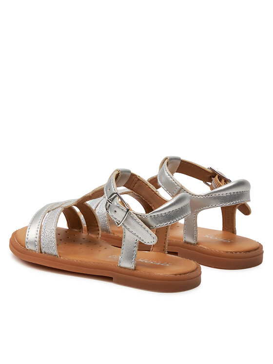 Сандалии J Sandal Karly Girl J4535H 0NFQD C1007 M Geox, серебряный — фото 3