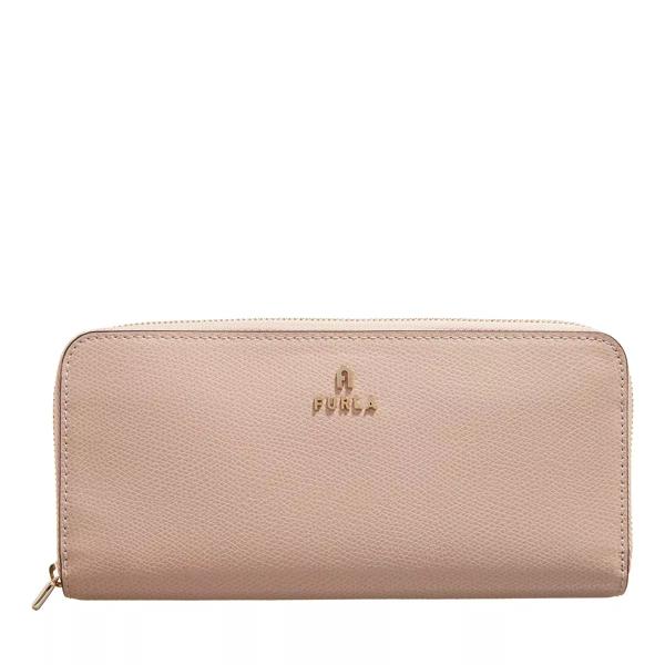 

Кошелек furla camelia xl zip around slim ballerina Furla, бежевый