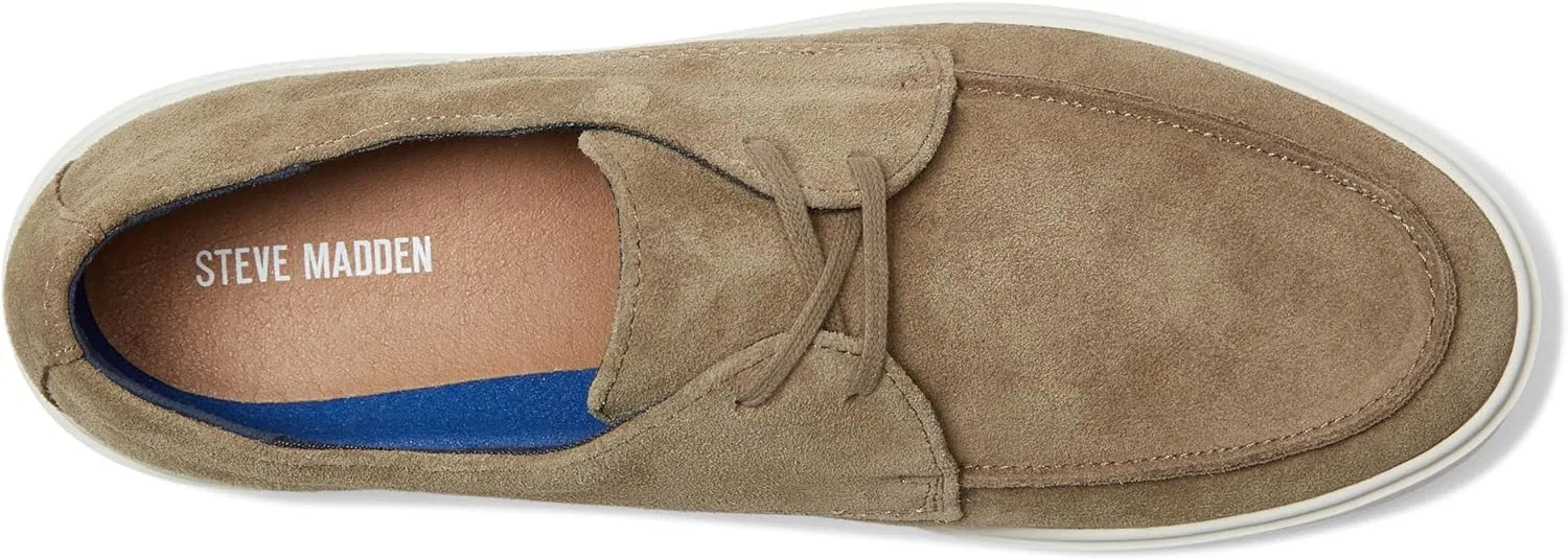 Мужские лоферы Steve Madden Frankk Drivers, Taupe Suede — фото 2