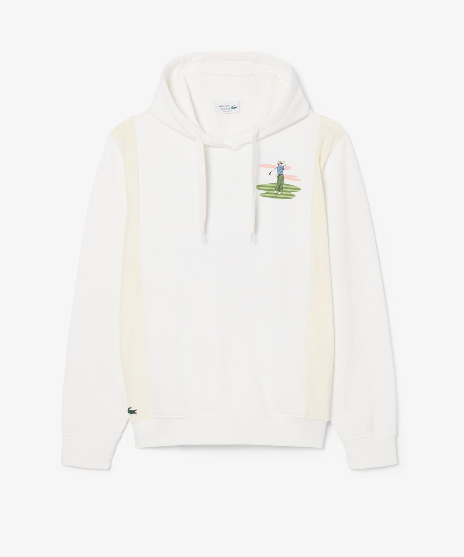 Толстовка с принтом для игры в гольф из флиса LACOSTE, White — фото 4