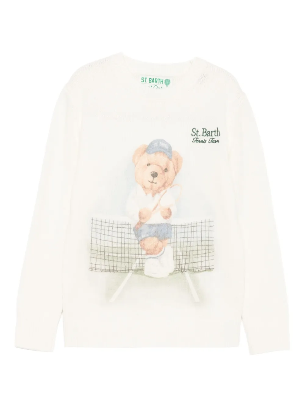 

Свитер с графичным принтом Mc2 Saint Barth Kids, белый