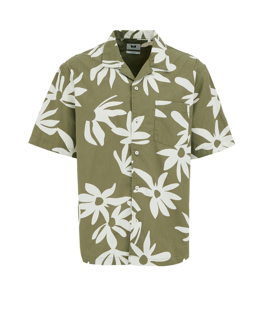 

Рубашка на пуговицах классического кроя WE Fashion, оливковый