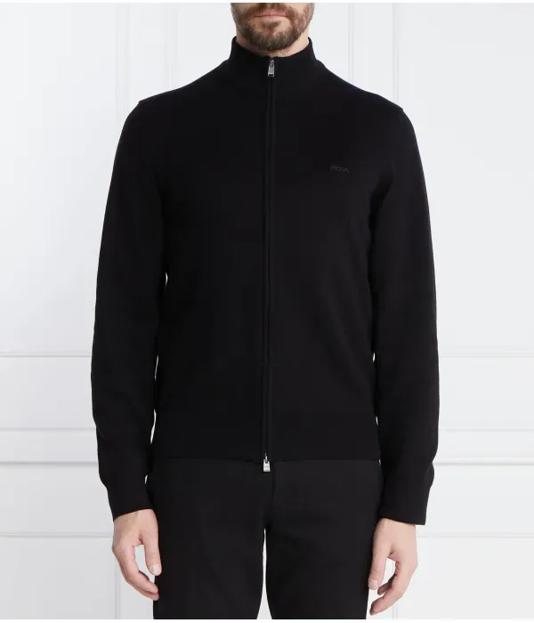 Свитер Палано regular fit Boss, черный