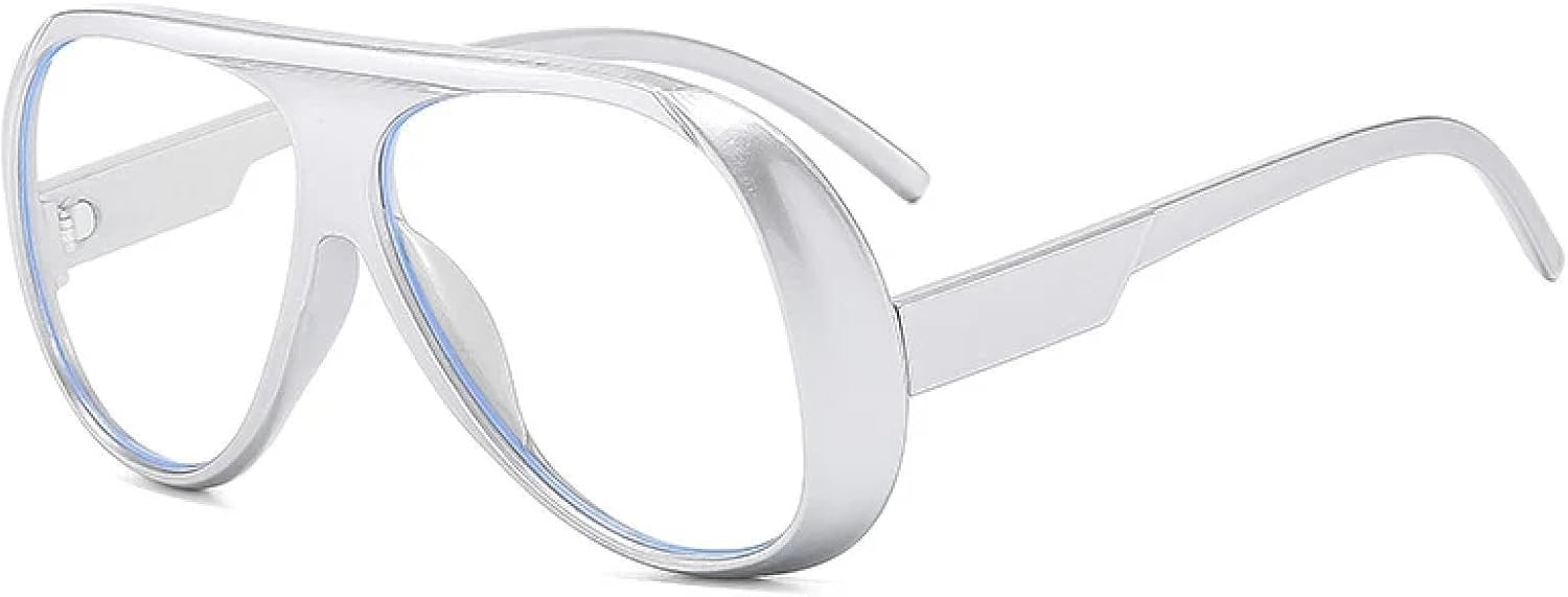 

Модные солнцезащитные очки-моноблоки для женщин и мужчин, роскошные, в крупной оправе, панк, для активного отдыха, велоспорта, спорта, солнцезащитные очки UV400 generic, Silver Clear