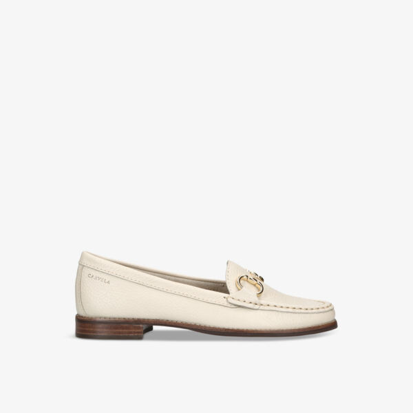 Кожаные лоферы click с цепочкой horsebit Carvela Comfort, белый