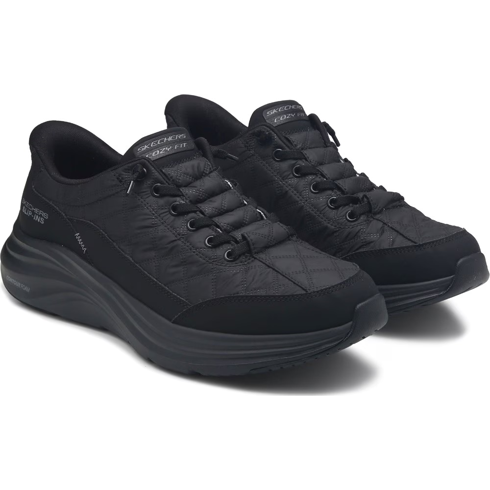 

Кроссовки на толстой подошве Skechers Slip-Ins contour foam cozy fit, black