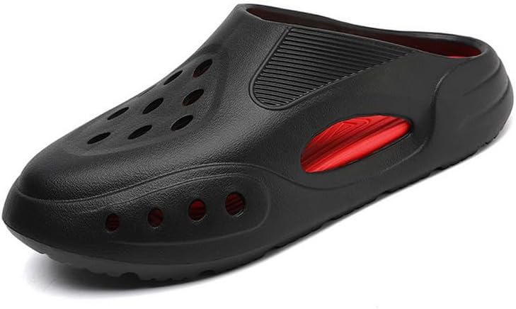 

Мужские сабо садовые тапочки слипоны Легкие сандалии тапочки Молодежные водные обувь Удобная ходовая обувь Dhovor, черный