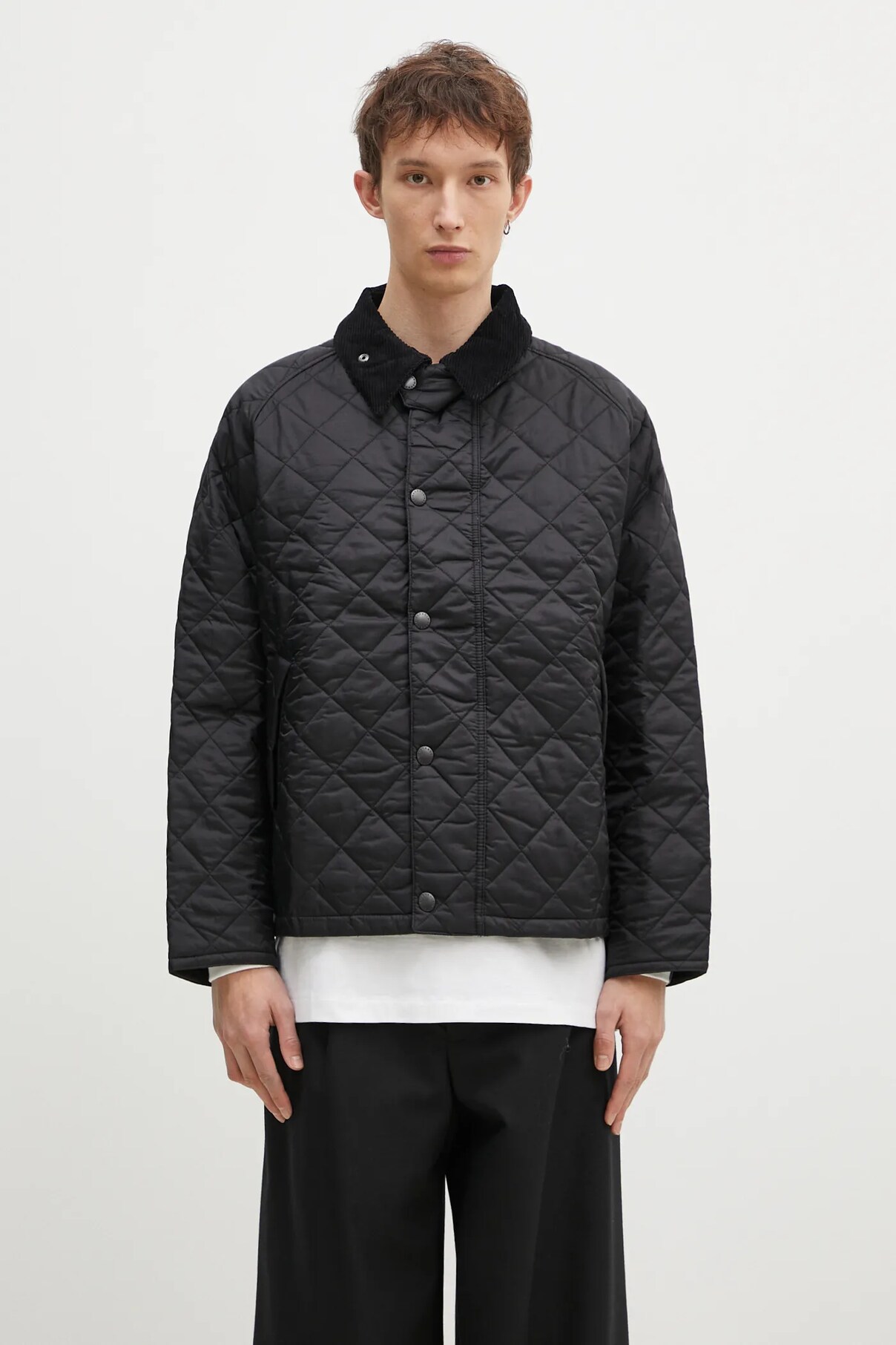 

Стеганая куртка OS Transport Barbour, черный