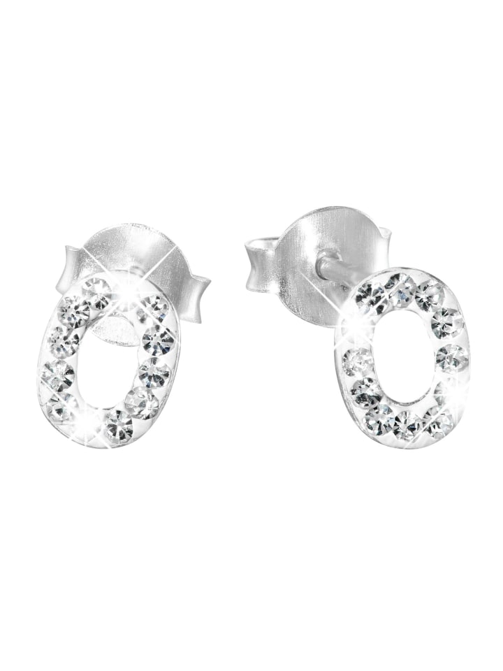 

Lucardi Серебряные серьги 925 пробы с буквой «О»