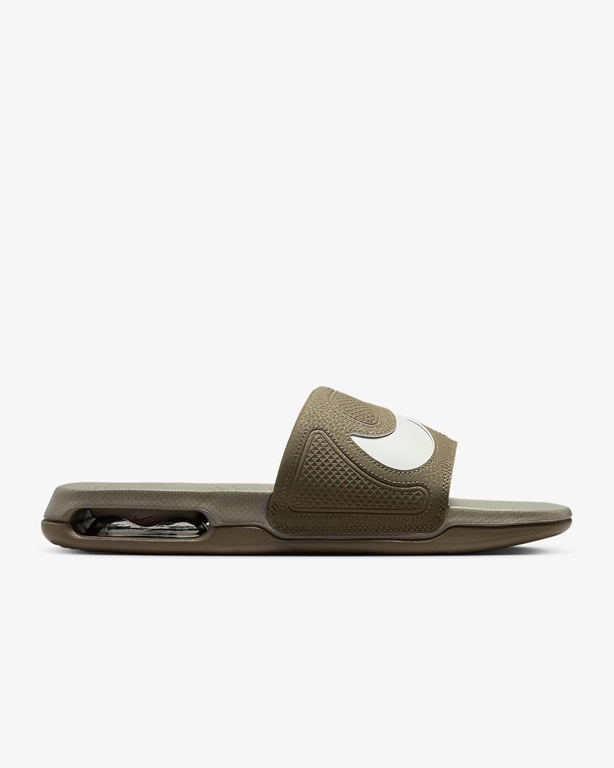 Мужские спортивные сандалии Nike Air Max Cirro Just Do It Solarsoft Slide, (202) Medium Olive/Light Army/Light Silver — фото 3