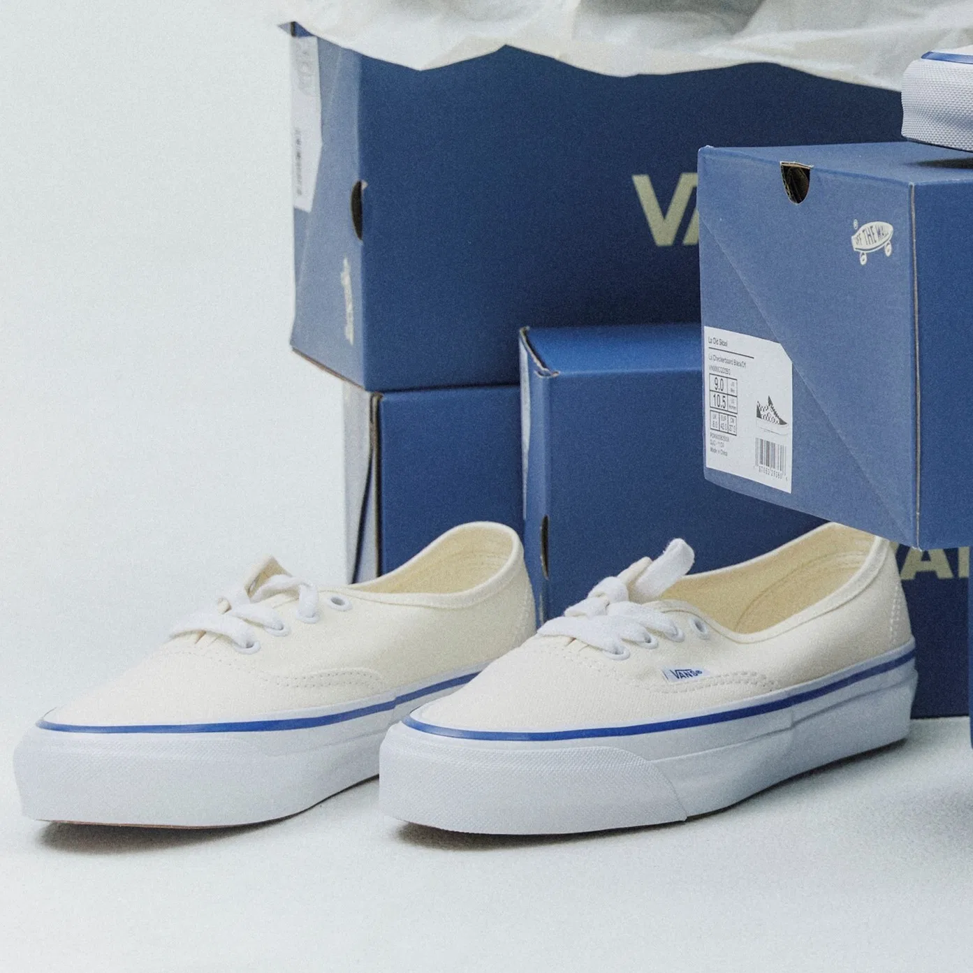 Мужские низкие кеды Vans Premium Authentic Reissue 44 LX цвета "офф-вайт" — фото 2