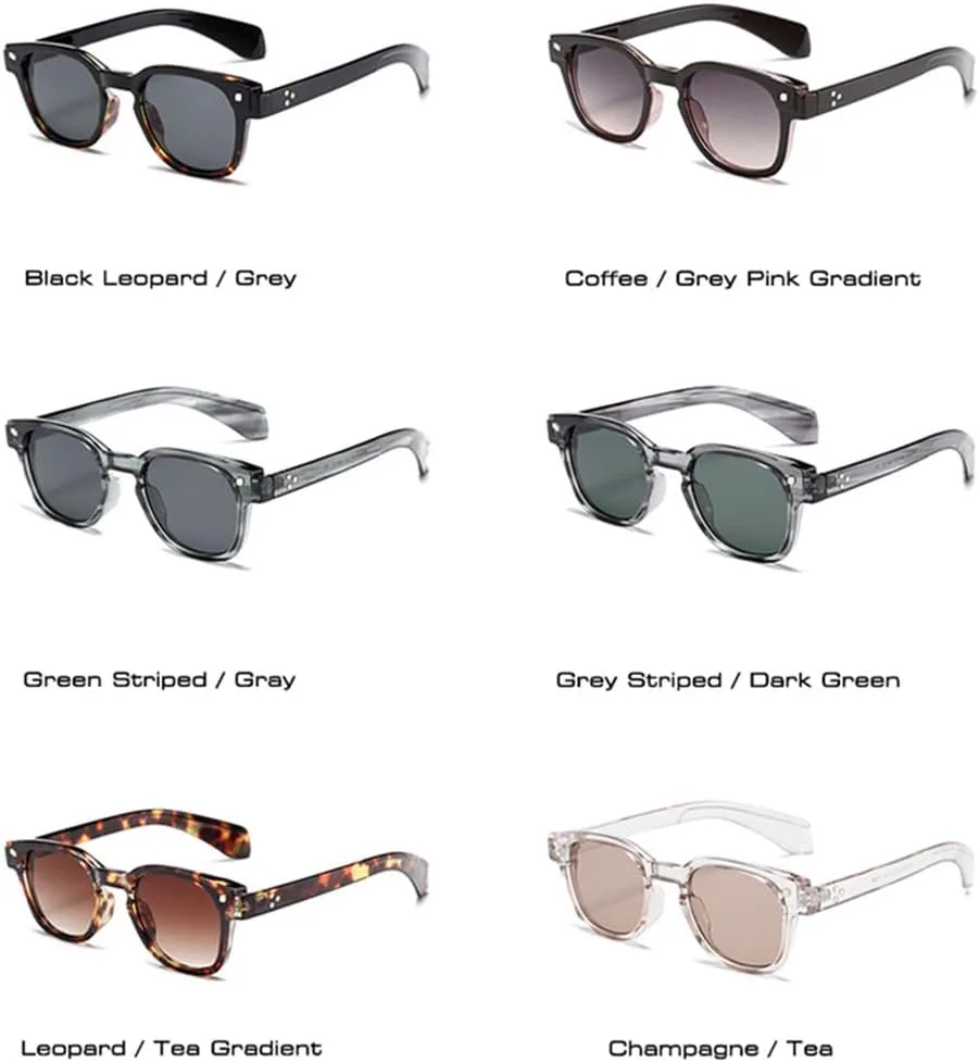 

Солнцезащитные очки UV400 с градиентным рисунком и цветными заклепками в стиле панк, для женщин и мужчин, для бега и активного отдыха UYPTK, Leopard Tea Gradient