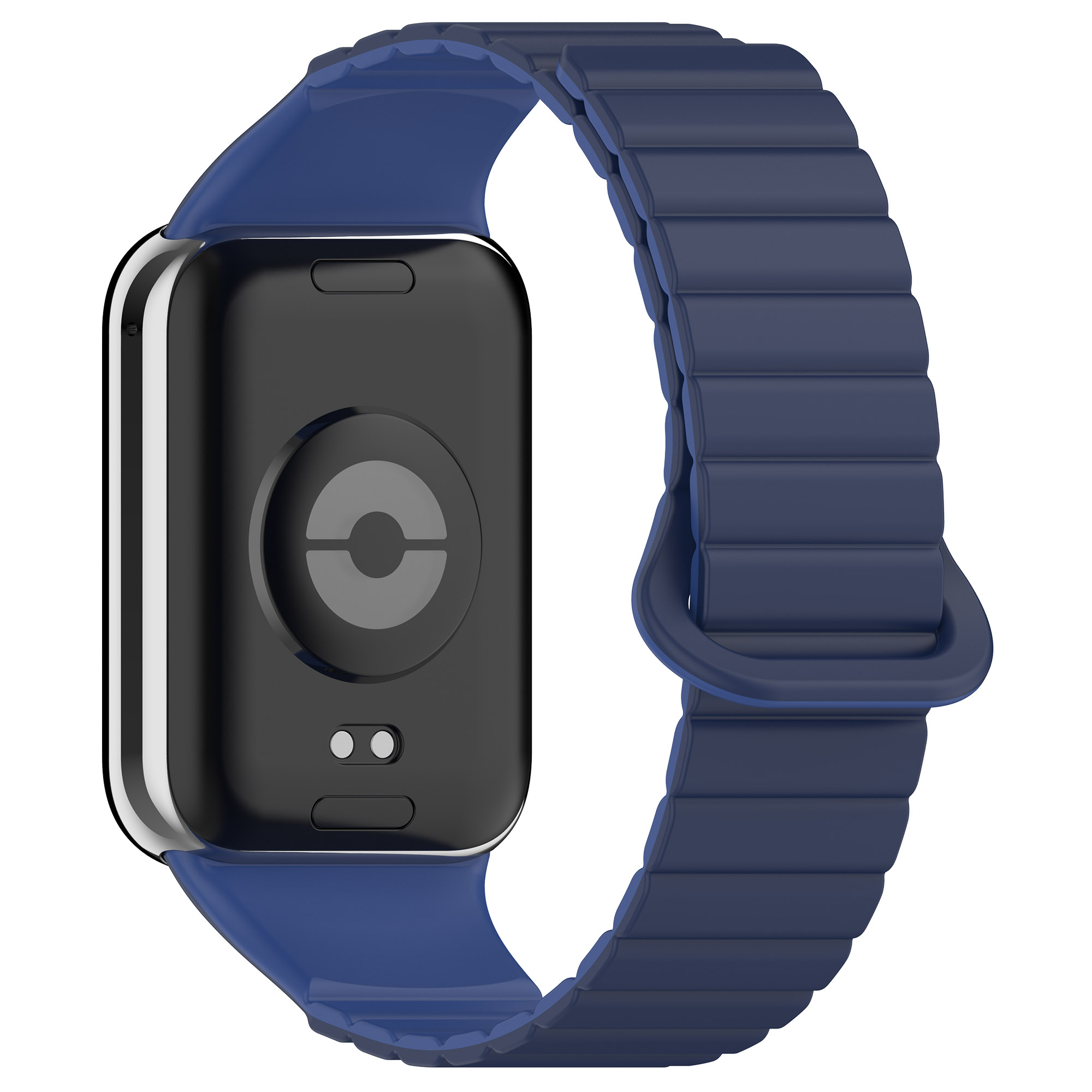

IBOANN Часы Watch Band Xiaomi Compatibility 230mm Silicone Material, Navy Blue Deep Blue [Magnetic Upgrade Two-color Silicone]