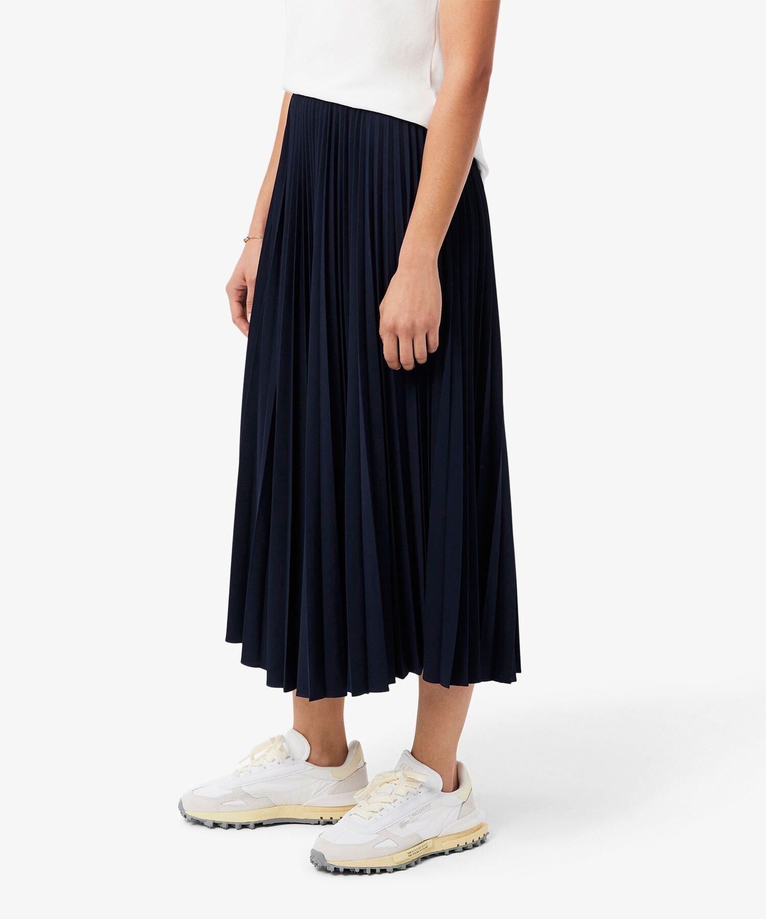 Юбка LACOSTE Жаккардовая с плиссировкой Navy