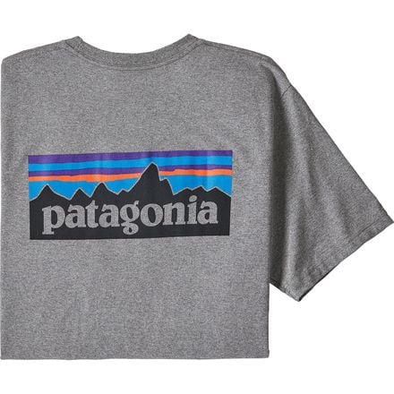 

Футболка Responsibili с логотипом P-6 с короткими рукавами мужская Patagonia, цвет Gravel Heather