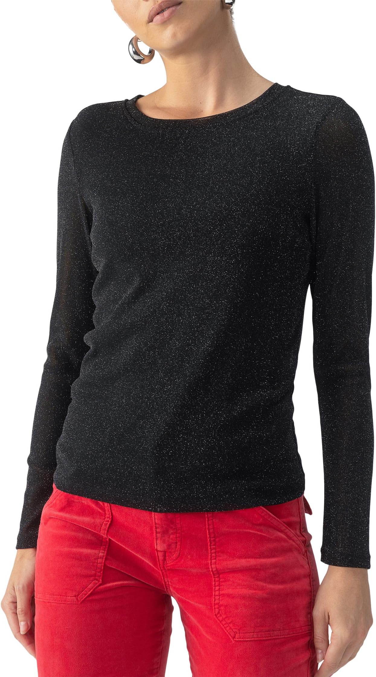 

Футболка Sanctuary Sparkle Mesh Perfect Tee, Black