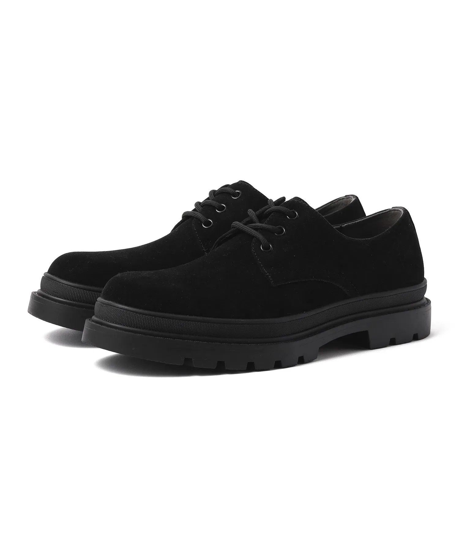 Мужские туфли BEAMS HEART 3-hole Plain Toe чёрные