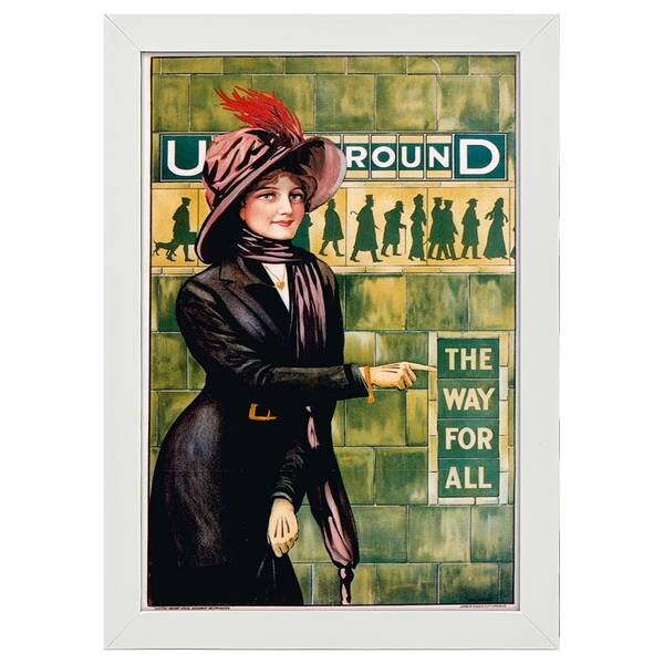 

Рамка для фотографий LegendArte Poster 1911 Way For All, белый
