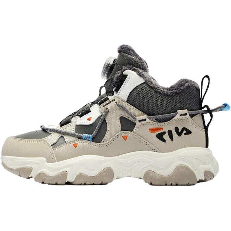 

FILA KIDS Боа нескользящие устойчивые к истиранию низкие детские повседневные туфли smoke gray champagne brown для подростков