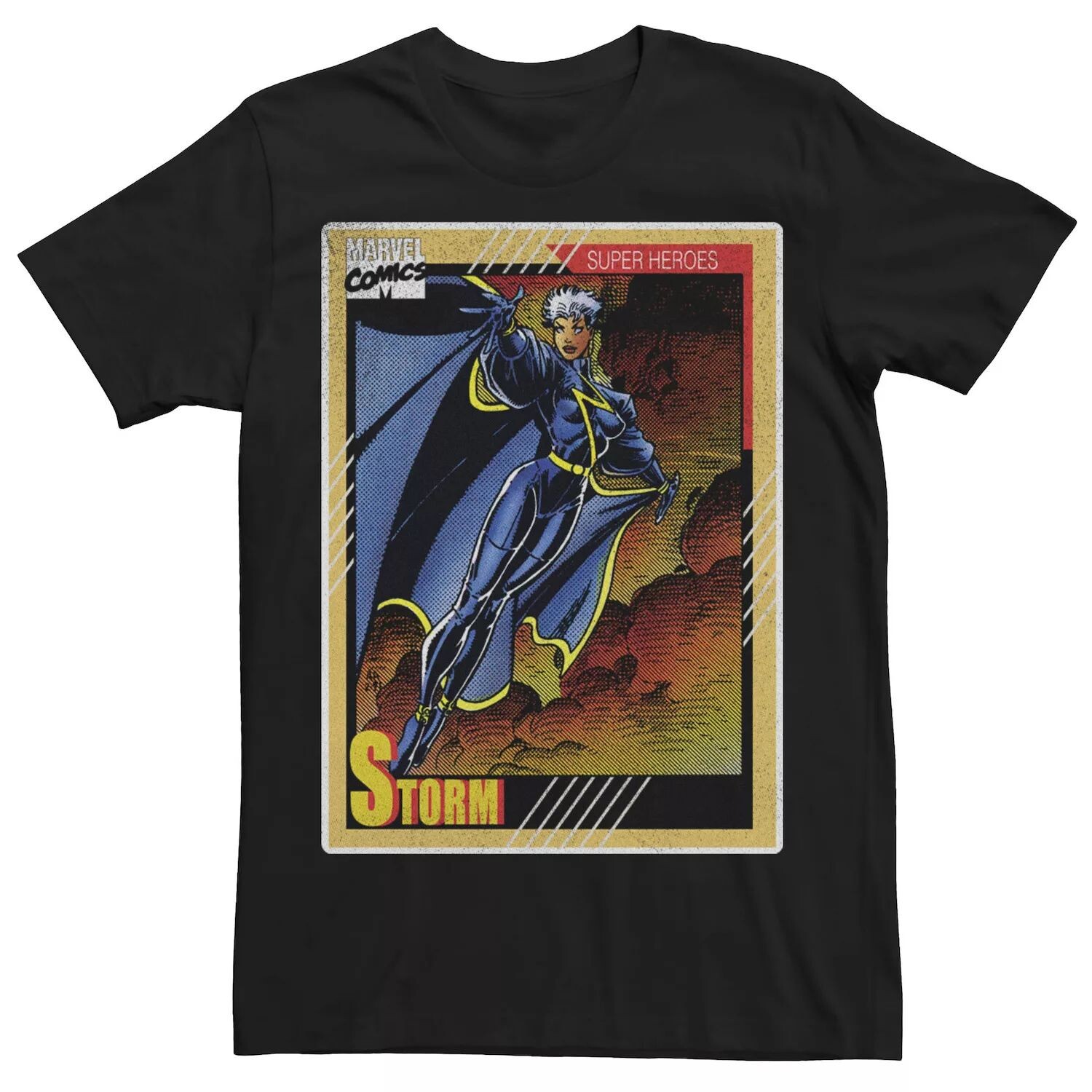 

Мужская винтажная футболка с игральными картами X-Men Storm Marvel