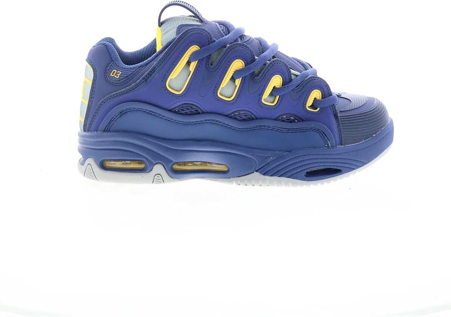 Кроссовки для скейтбординга Osiris D3 2001, Cadet Blue/Yellow — фото 2