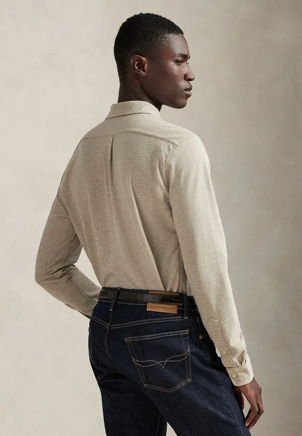 Легкая сетчатая рубашка Polo Ralph Lauren, Tuscan Beige Heather — фото 3