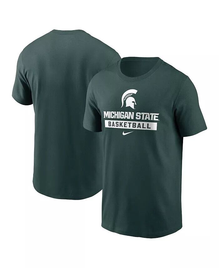 

Мужская зеленая баскетбольная футболка Michigan State Spartans Nike, зеленый