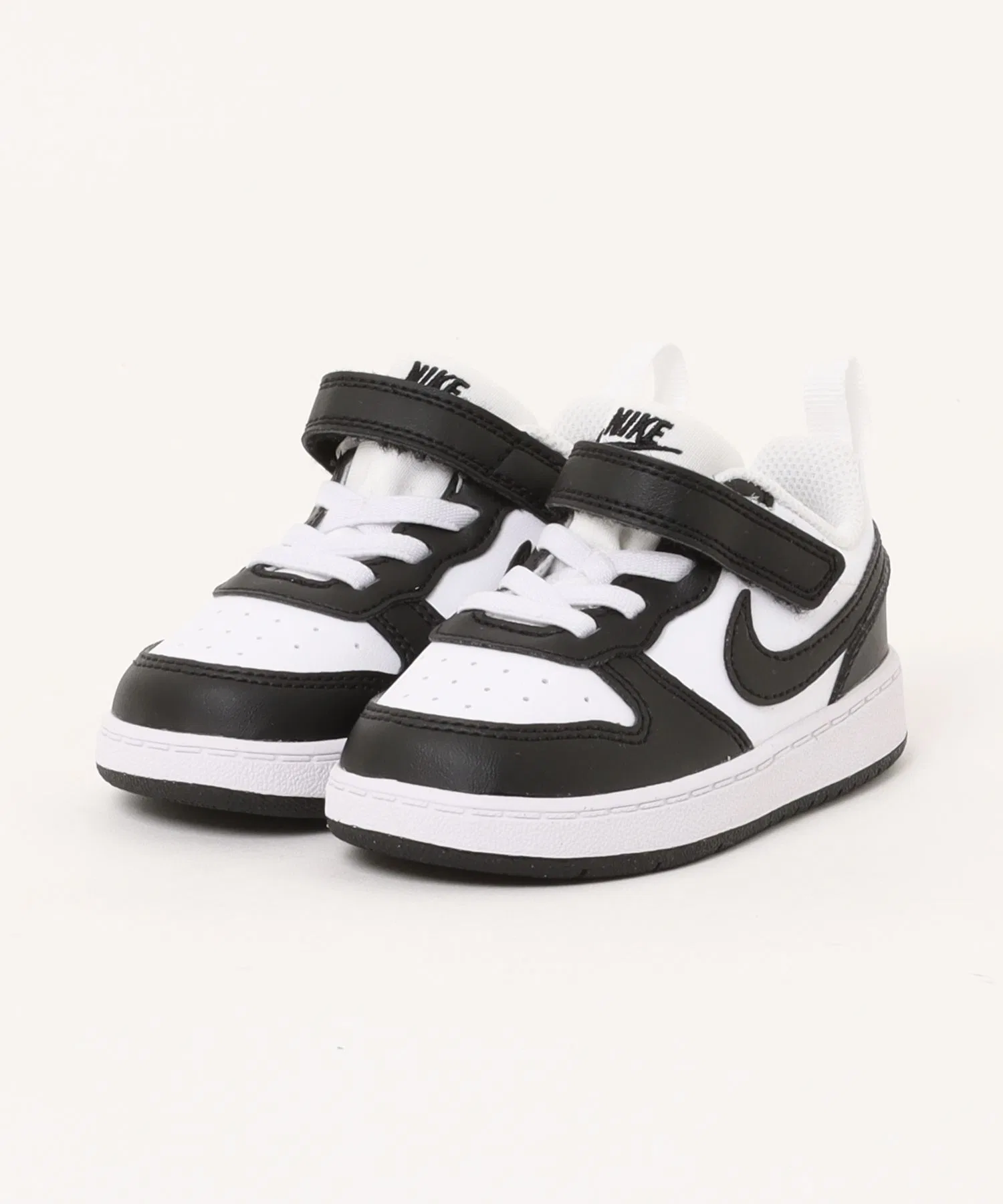 Детские кроссовки NIKE COURT BOROUGH LOW RECRAFT TD для малышей бело-чёрные