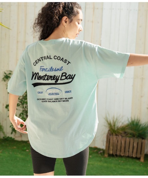 

Футболка с коротким рукавом, свободного кроя, с вышитым логотипом SURF Anap mimpi, мятный