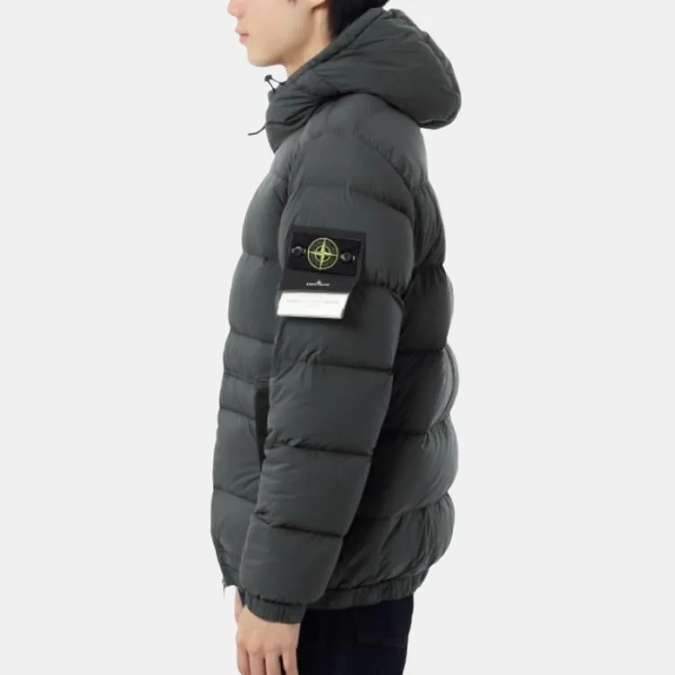 Пуховик FW25 мужской STONE ISLAND, Lead Gray — фото 4
