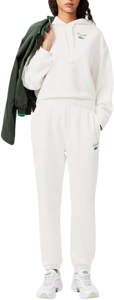 Женские спортивные брюки Lacoste Core Collection, Flour, прямые, цвет Flour — фото 4