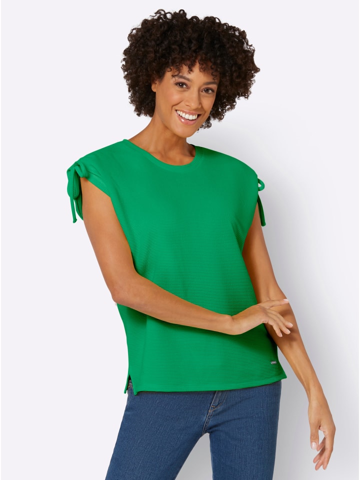 

Рубашка с круглым вырезом травянисто-зеленого цвета WITT WEIDEN