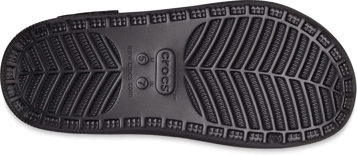 Женские сандалии Crocs Classic Harry Potter Cozzzy с пушистой платформой, черный — фото 3