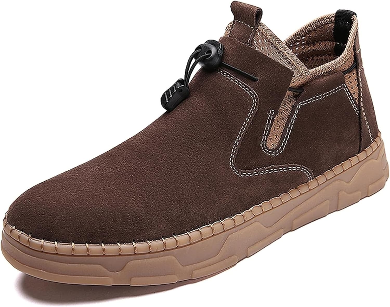 

Мужская летняя походная обувь Удобные повседневные ботинки Обувь для ходьбы Модные замшевые кроссовки Дышащие обувь для повседневной работы Generic, темно-коричневый