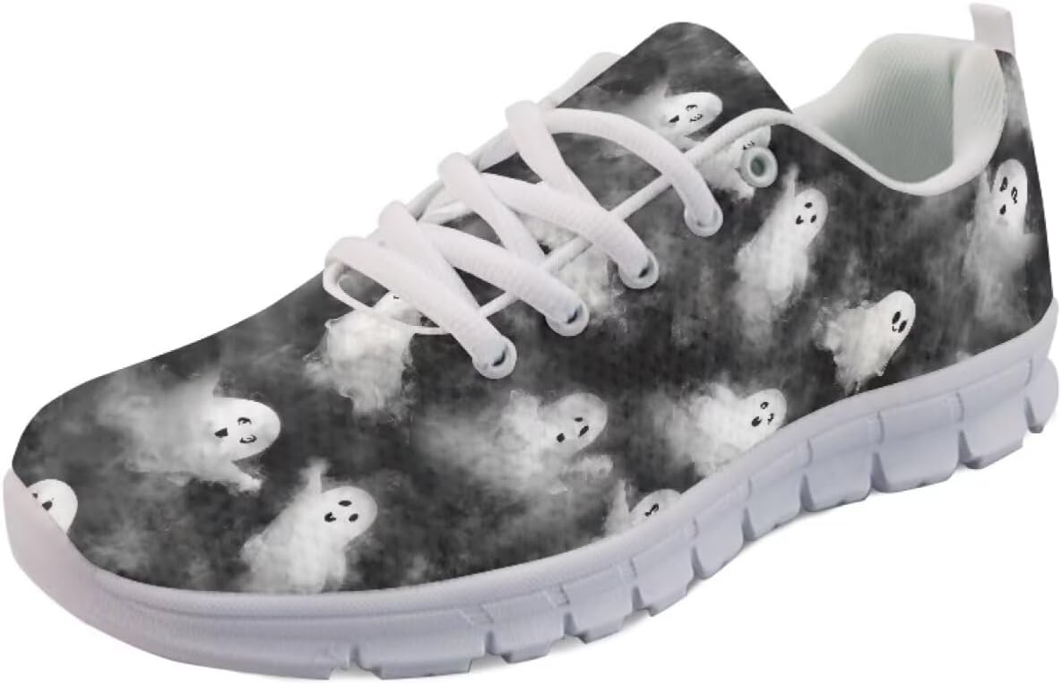 

Кроссовки Forchrinse с принтом «Кошачья галактика» унисекс, модные кеды для ходьбы, теннисные и беговые обувь для женщин и мужчин, Halloween Ghost