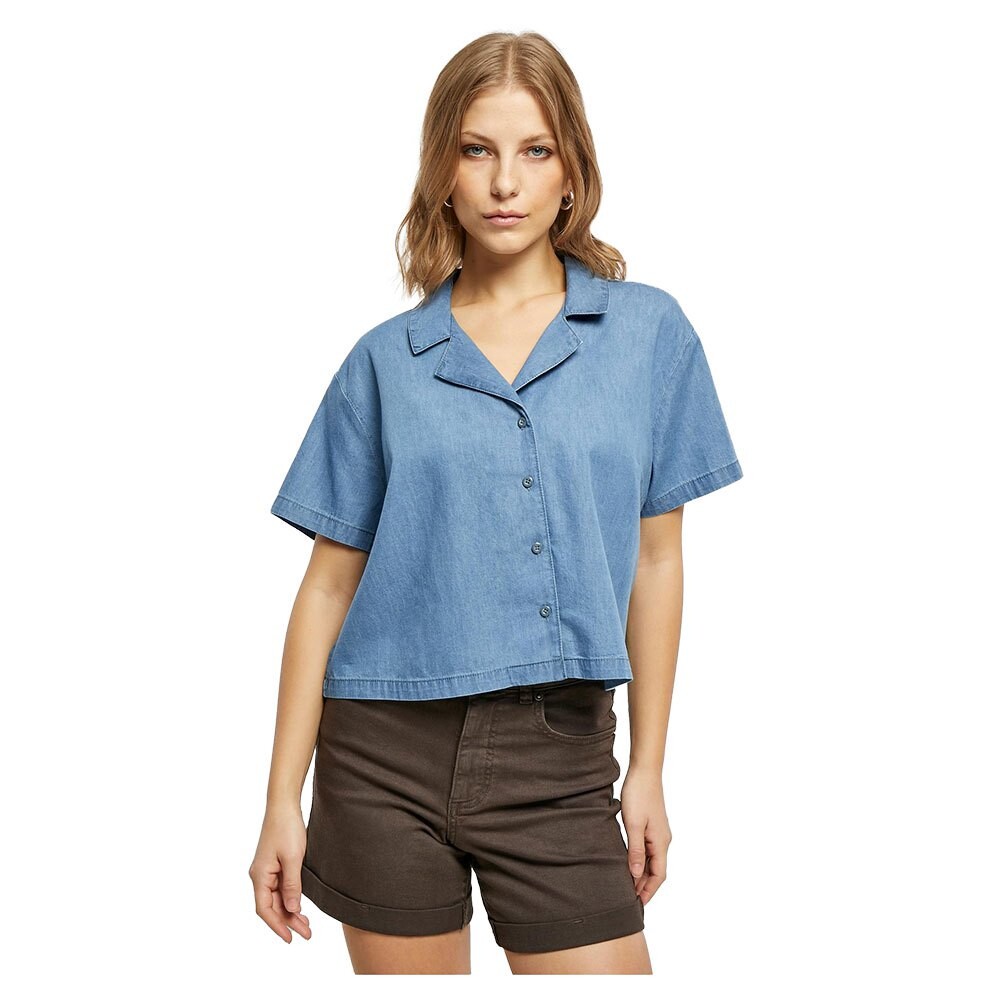 

Рубашка с коротким рукавом Urban Classics Resort Light Denim, синий