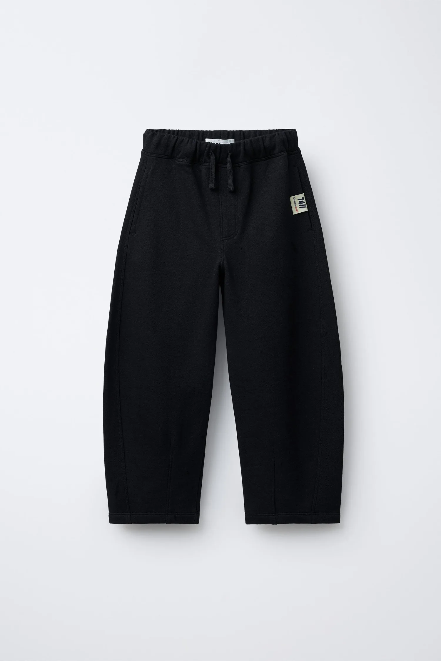Комплект из флисовой толстовки и брюк-баллонов Zara, темно-синий — фото 4
