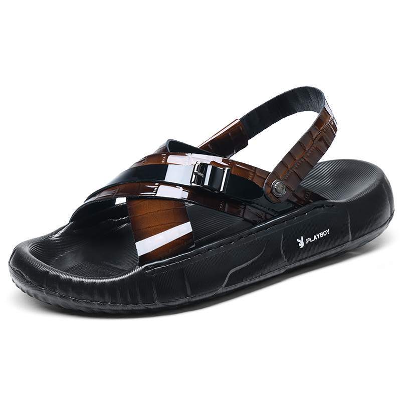 

Playboy Пляжные сандалии мужские HHGZ-HH-YZ98175 коричневые, цвет HHGZ-HH-YZ98175 Brown