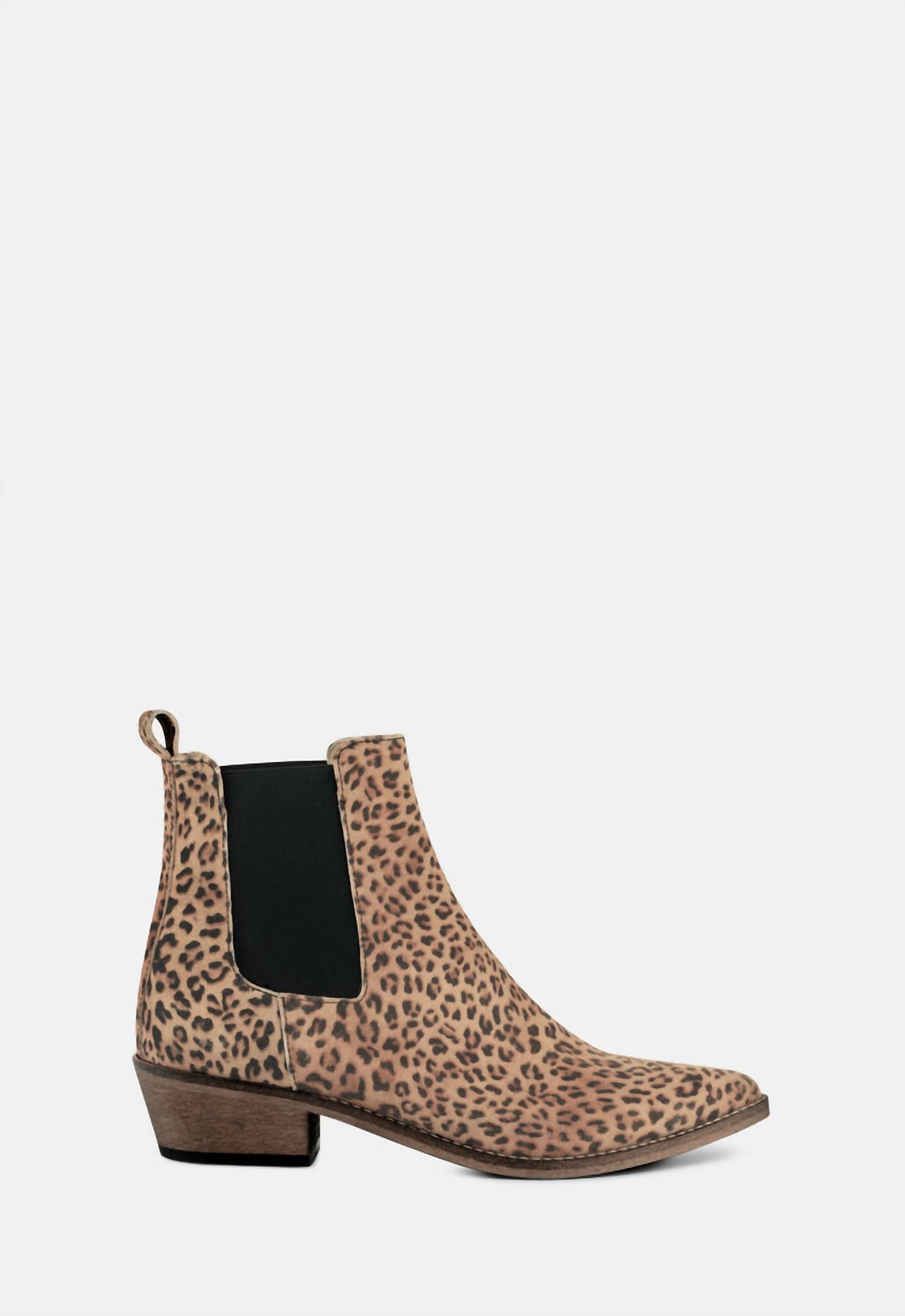 Женские ботинки Stella Leopard в бежевом цвете ivylee