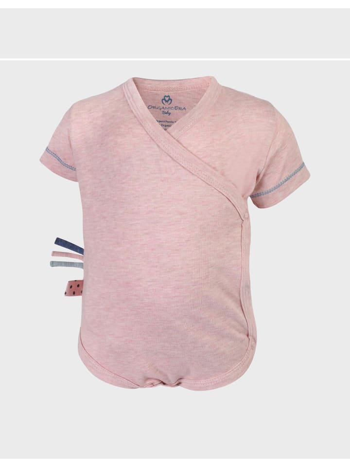 

OrganicEra Детский боди с короткими рукавами, меланжевого цвета