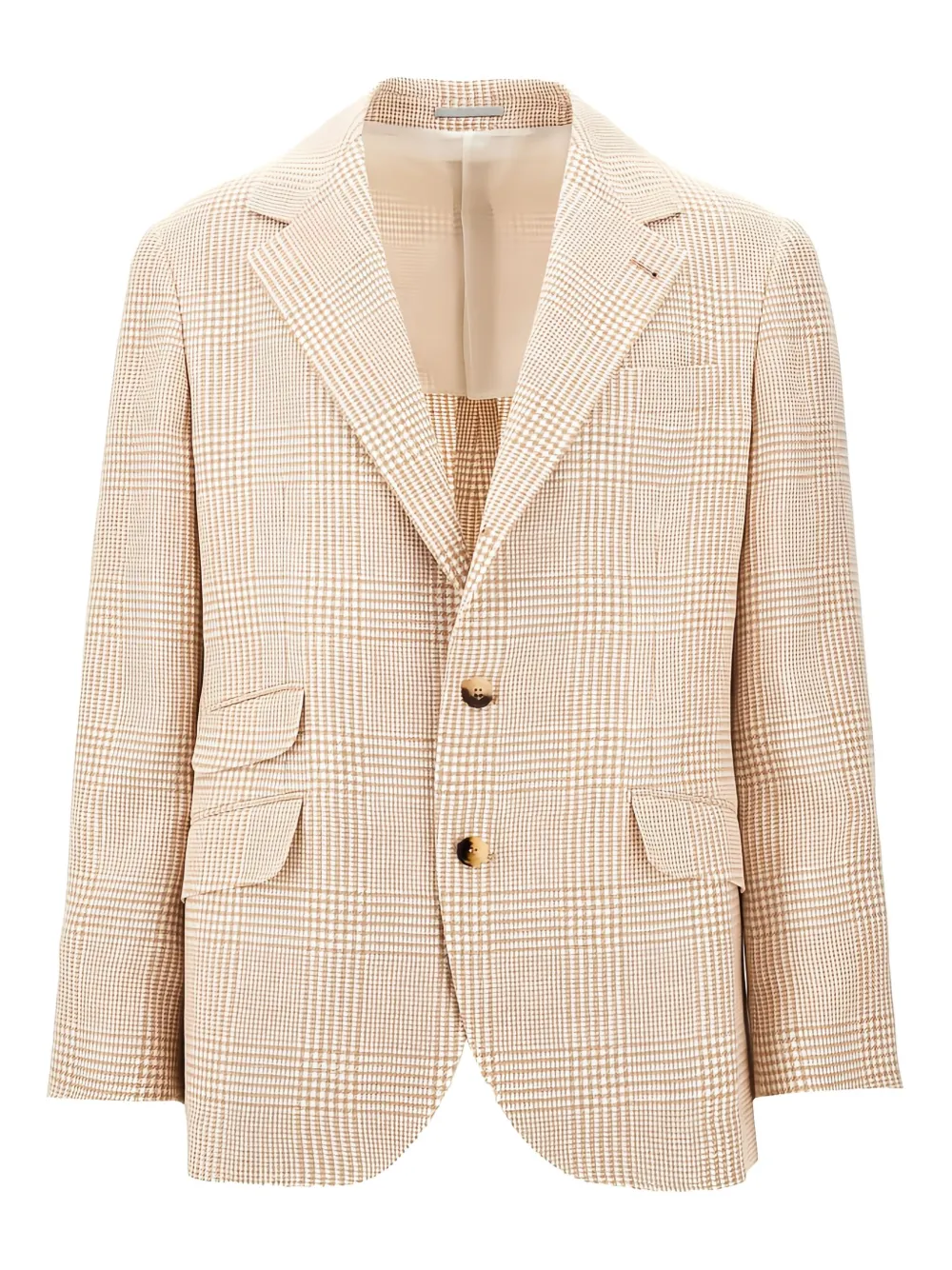 

Однобортный пиджак Brunello Cucinelli, нейтральный