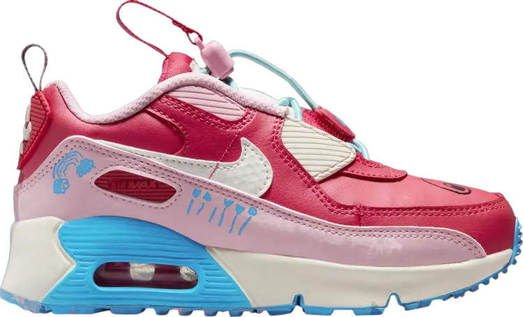 

Кроссовки Air Max 90 Toggle SE PS 'Light Fusion Red Blue Lightning', красный