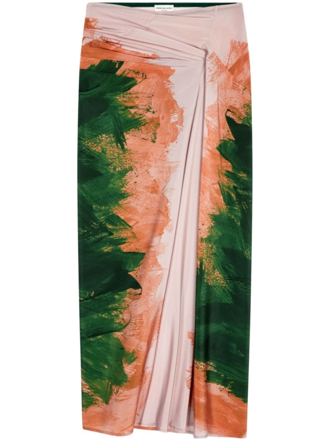 

Юбка с драпировкой DRIES VAN NOTEN, зеленый