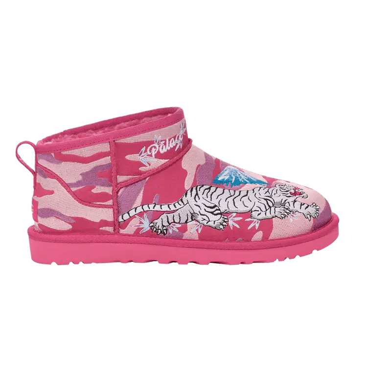 

Ботинки UGG Palace x Classic Ultra Mini Boot Pink Camo, розовый