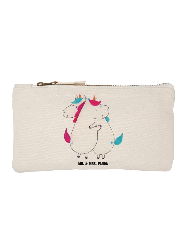 

Mr. & Mrs. Panda Пенал с обнимающими единорогами, без надписей, белого цвета
