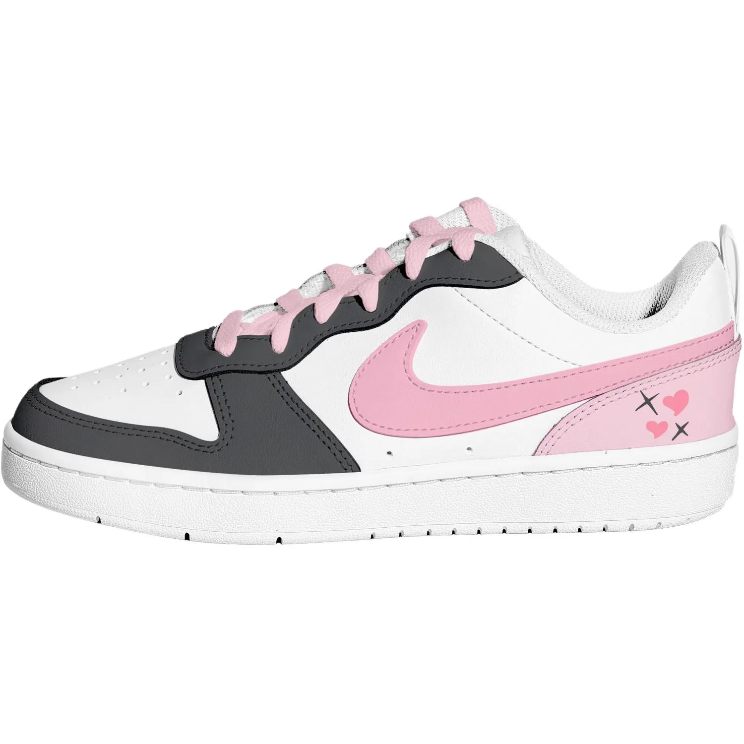 Кроссовки для скейтбординга Court Borough Kids' Grade School Nike, Black