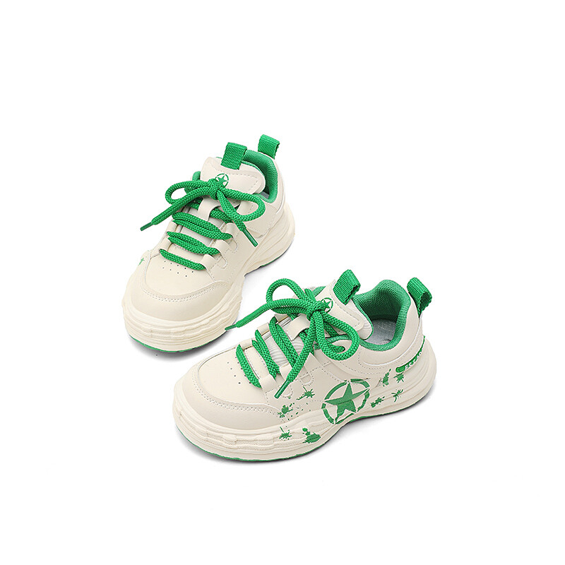 Кроссовки Jeep Kids Lifestyle Shoes Kids Low-top White/green, зеленый — фото 4