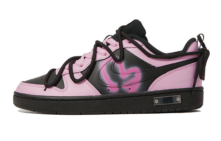 

Кроссовки Nike Court Borough Series Skateboard Shoes Women's Low-Top Black Pink