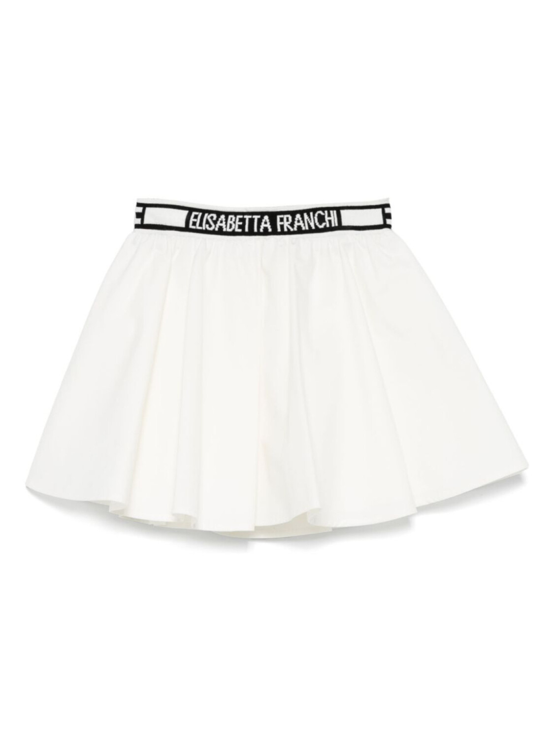 

Elisabetta Franchi La Mia Bambina расклешенная юбка, белый