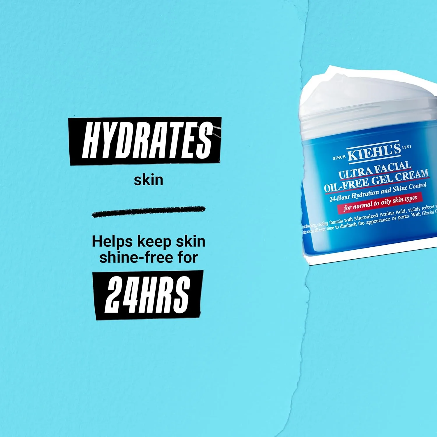 Kiehl's Ultra Facial Oil-Free Moisturizer, гель-крем для нормальной и жирной кожи, уменьшает жирный блеск, увлажняет 24 часа, сужает поры, некомедогенный, без спирта и отдушек 124 мл (1 шт.) — фото 4